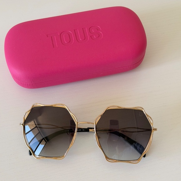 Tous Accessories - New, Tous STO445 0300, Gold Frame, Authentic